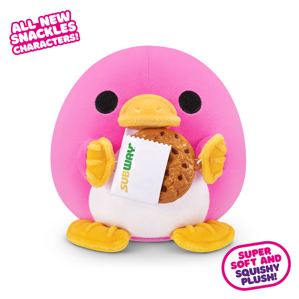 4PK Zuru Snackles S2 Mystery Capsule Plush Toy 5 Inch - Assorted 3y+