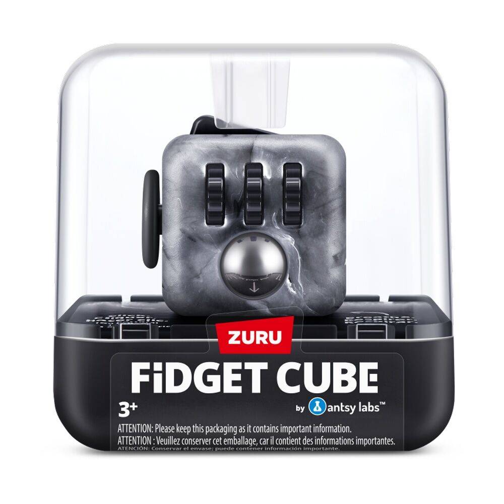 4PK Zuru Original Fidget Cube Marble Action Figure Kids/Children - 3y+ Assorted