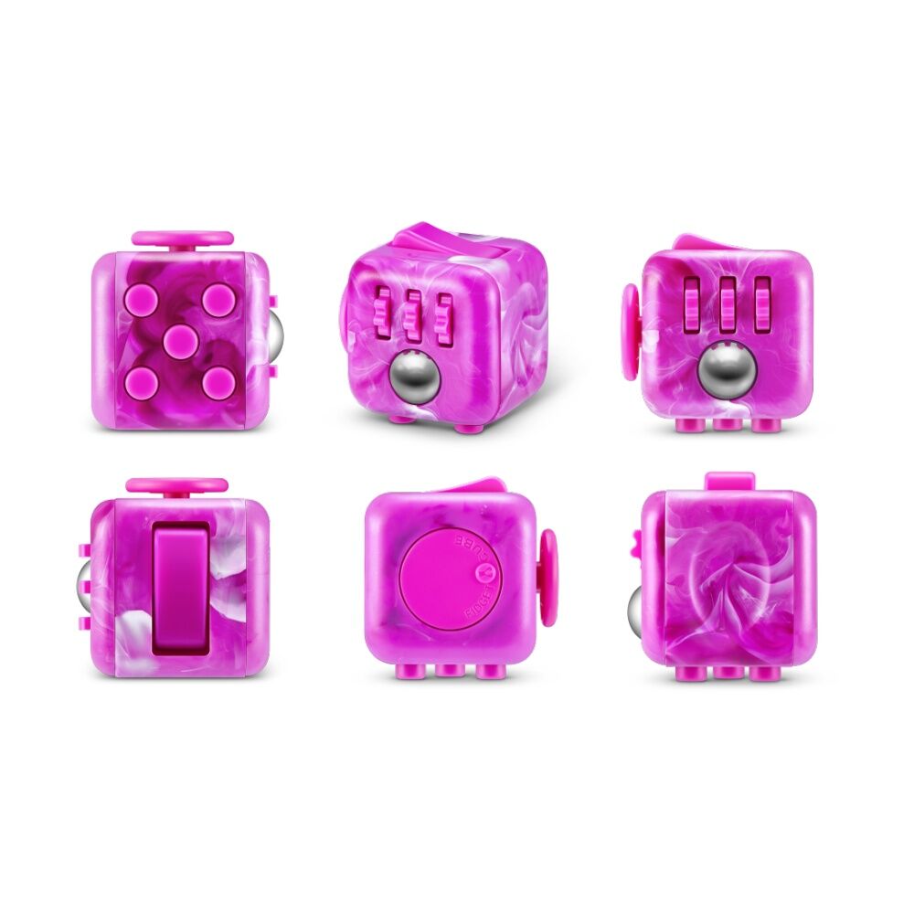 4PK Zuru Original Fidget Cube Marble Action Figure Kids/Children - 3y+ Assorted