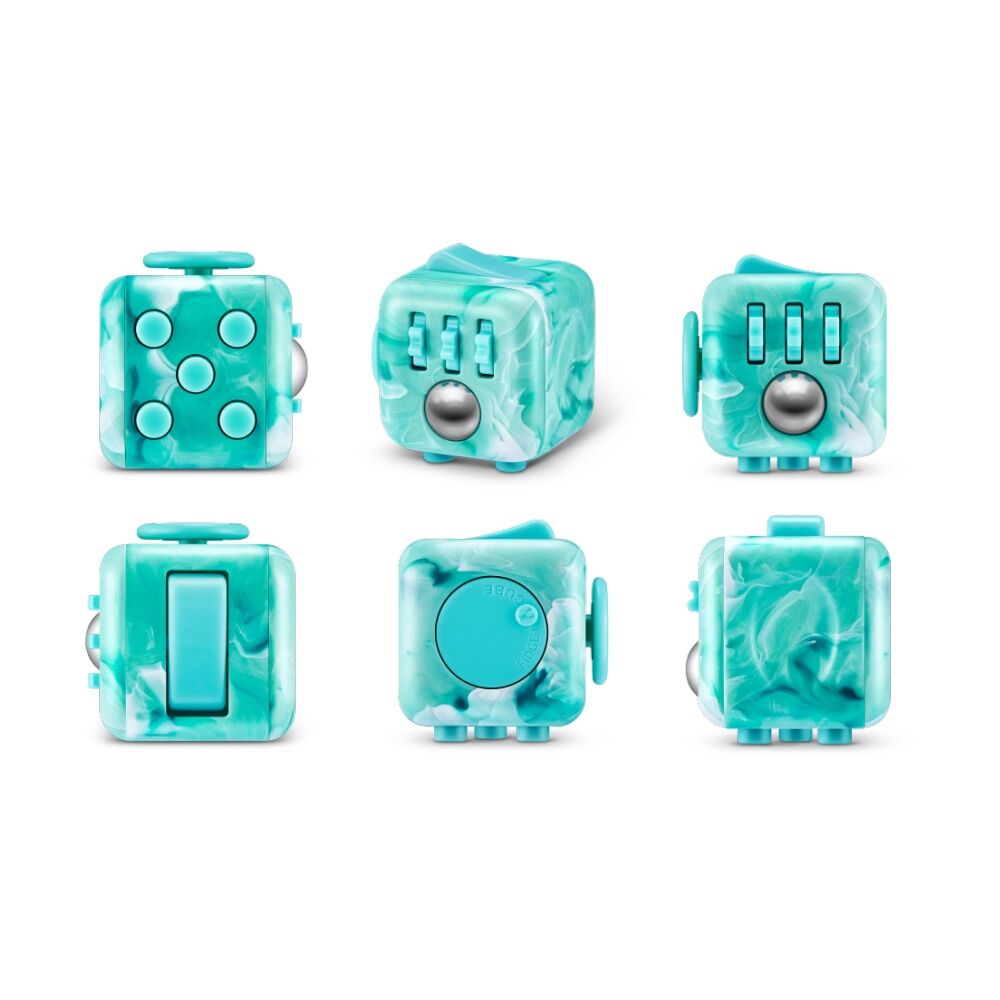 4PK Zuru Original Fidget Cube Marble Action Figure Kids/Children - 3y+ Assorted