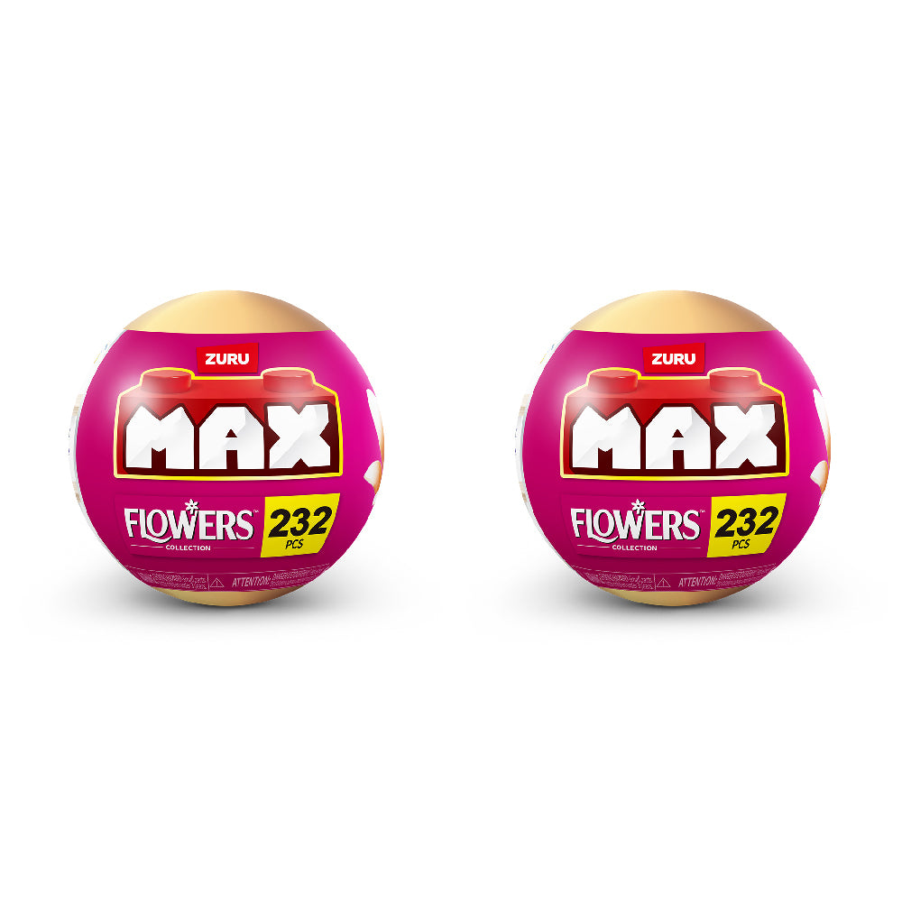 2PK Zuru Max Premium Long Flower Series Building Toy Assorted 8y+