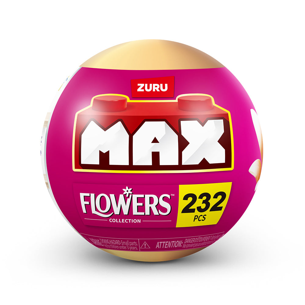 2PK Zuru Max Premium Long Flower Series Building Toy Assorted 8y+