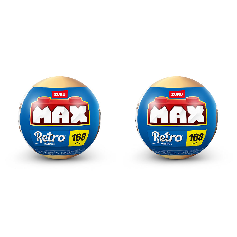 2PK Zuru Max Premium Retro Series Building Toy Assorted 8y+