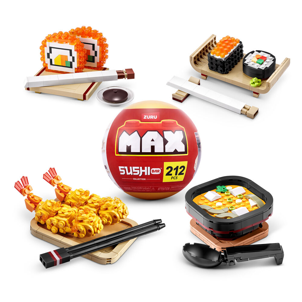 2PK Zuru Max Premium Sushi Bar Brick Building Set Collection Kids/Children 8y+