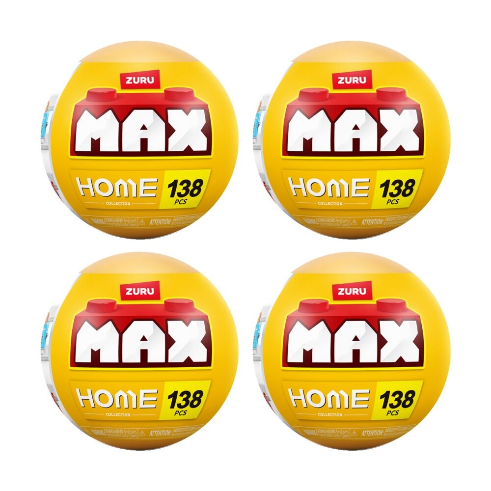 4PK Zuru Max Premium Home Series 1 Miniatures Kids/Children - 3y+ Assorted