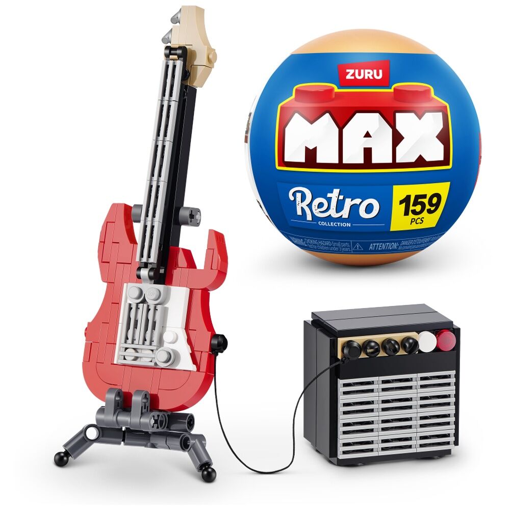 2PK Zuru Max Premium Retro Series 2 Guitar & Amp Miniatures Kids/Children - 8y+