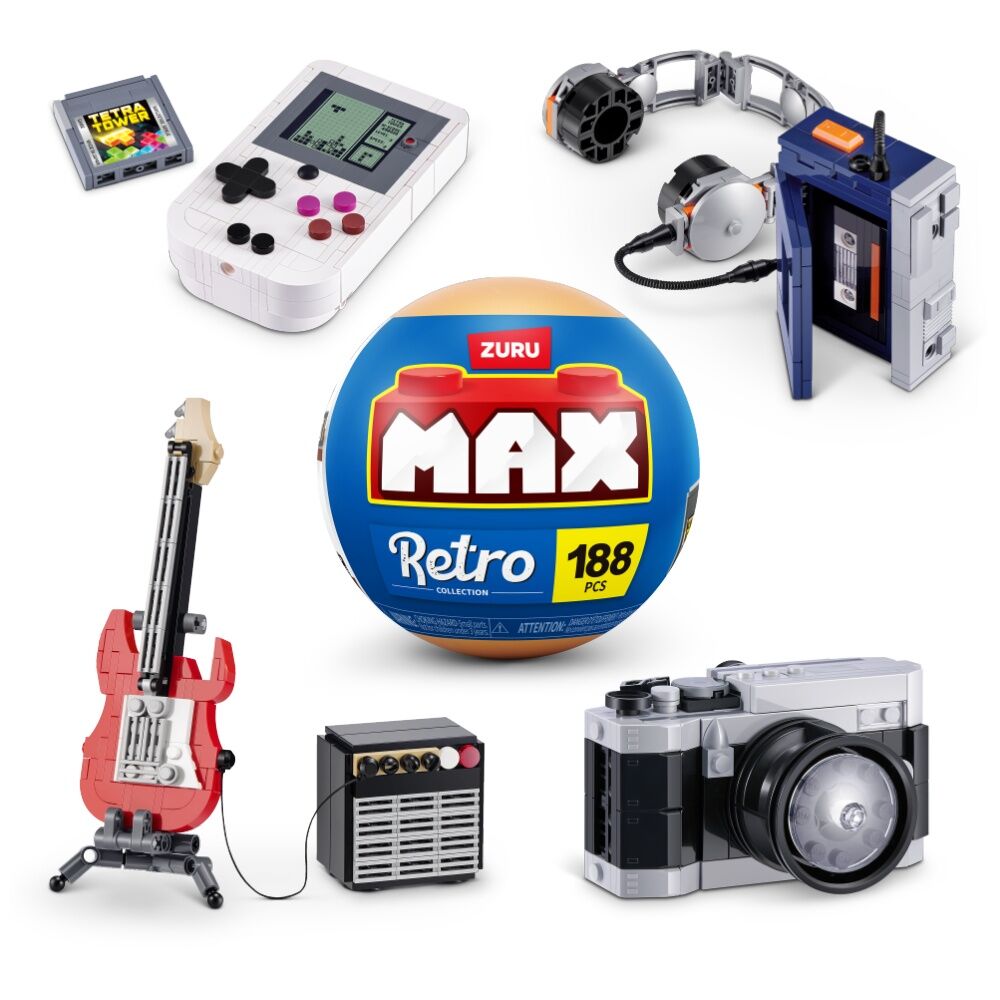 2PK Zuru Max Premium Retro Series 2 Guitar & Amp Miniatures Kids/Children - 8y+