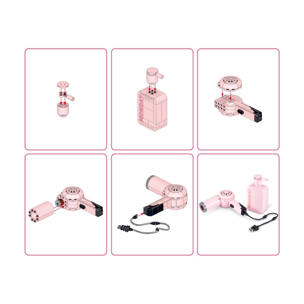 4PK Zuru Max Premium Beauty Series 1 Hair Dryer & Shampoo Kids/Children - 8y+