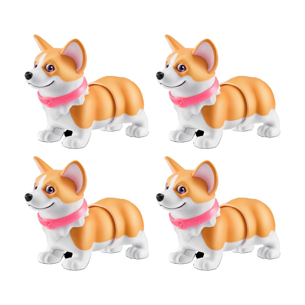 4PK Zuru Pet's Alive Booty Shakin Pups Miniatures Kids/Children - 3y+ Assorted
