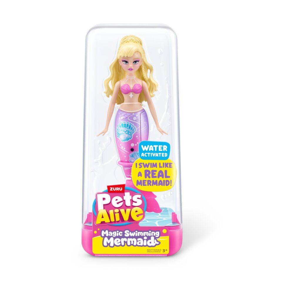 4PK Zuru Pet's Alive Swimming Mermaid Series 1 Kids/Children - 3y+ Assorted