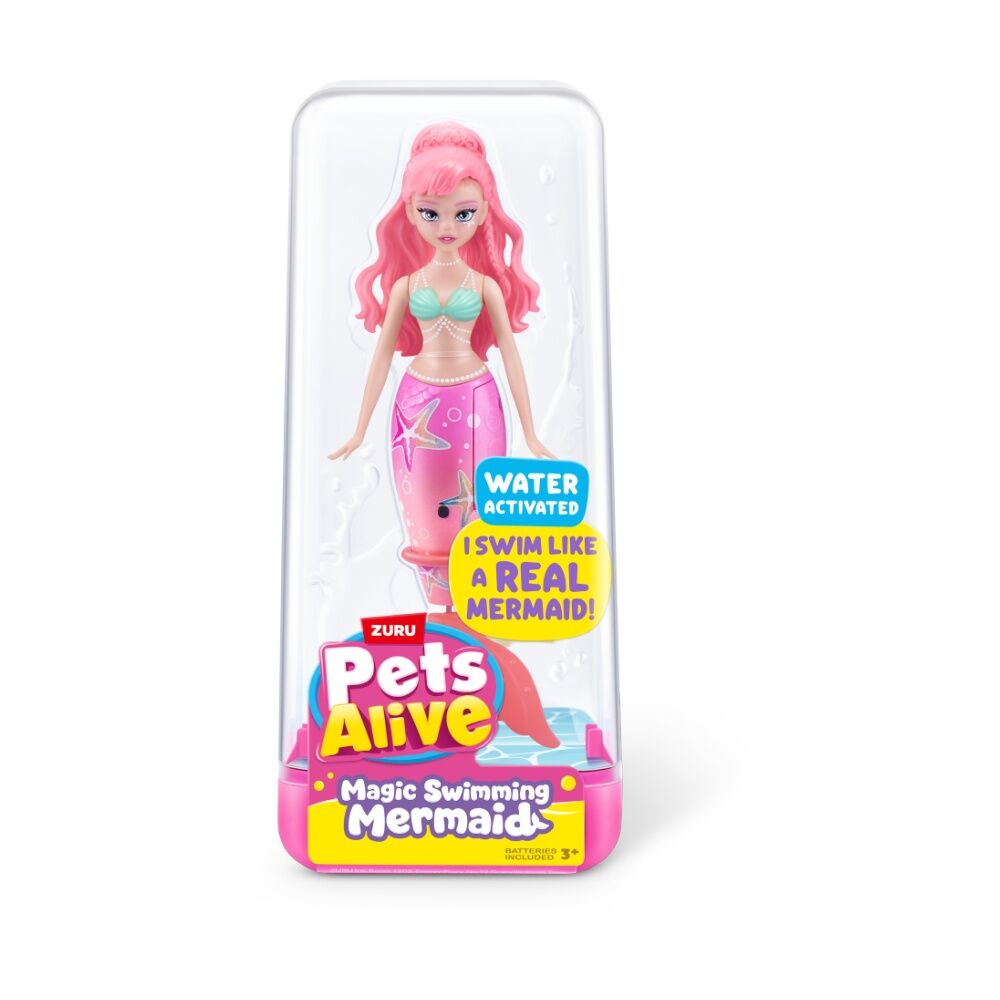 4PK Zuru Pet's Alive Swimming Mermaid Series 1 Kids/Children - 3y+ Assorted