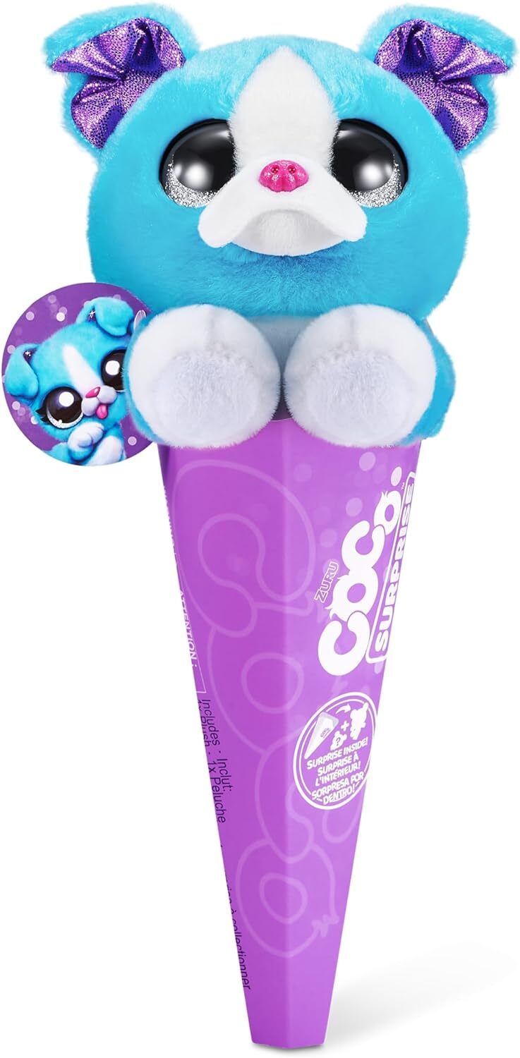 2PK Zuru Coco Surprise Classic Cone Plush Kids/Children Toy Assorted 3+