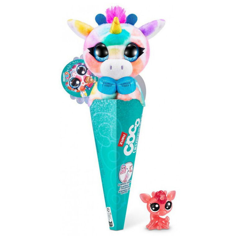 2PK Zuru Coco Surprise Fantasy Cone Plush Kids/Children Toy Assorted 3+