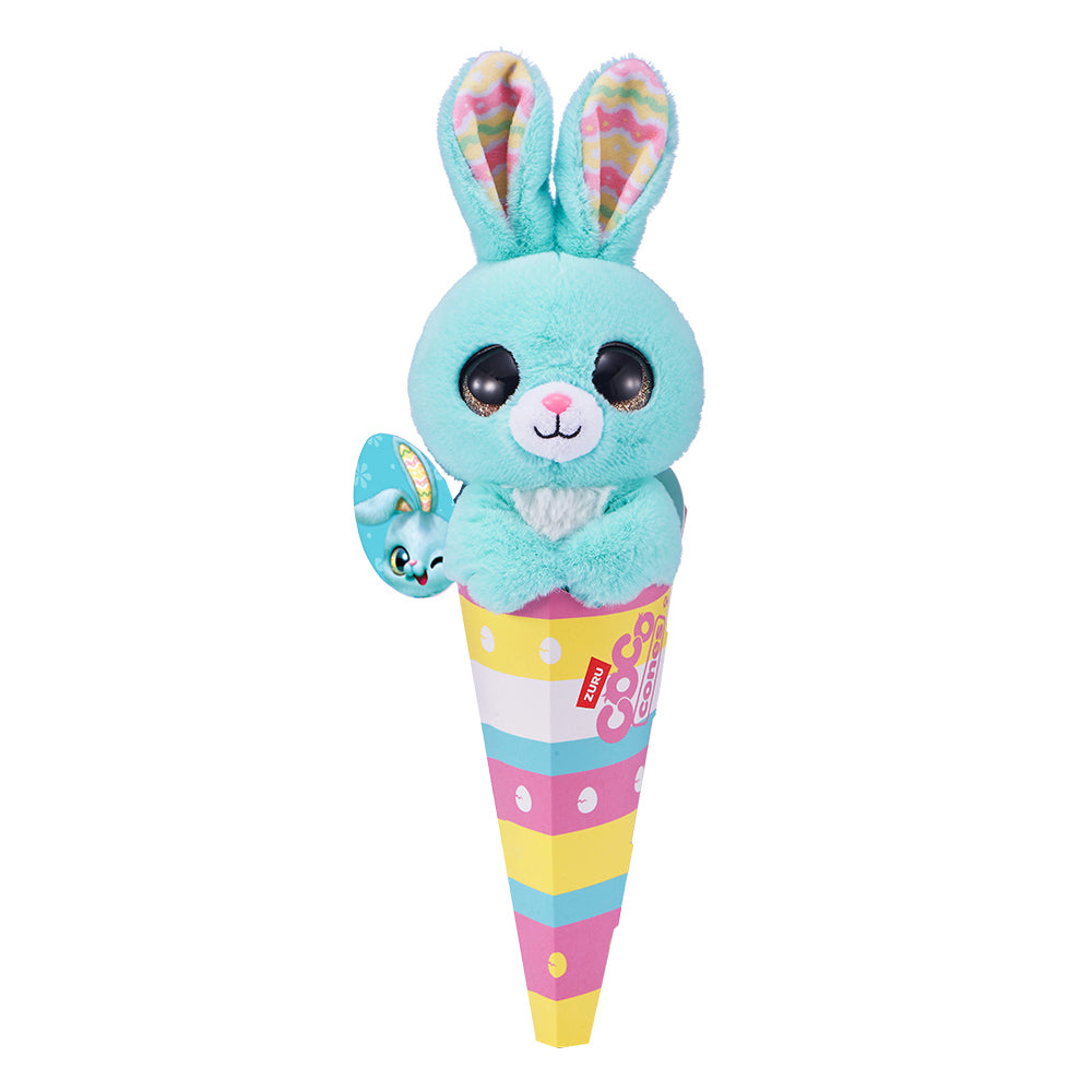 3PK Zuru Coco Cones Bunny Animal Plush Toy Assorted 3y+
