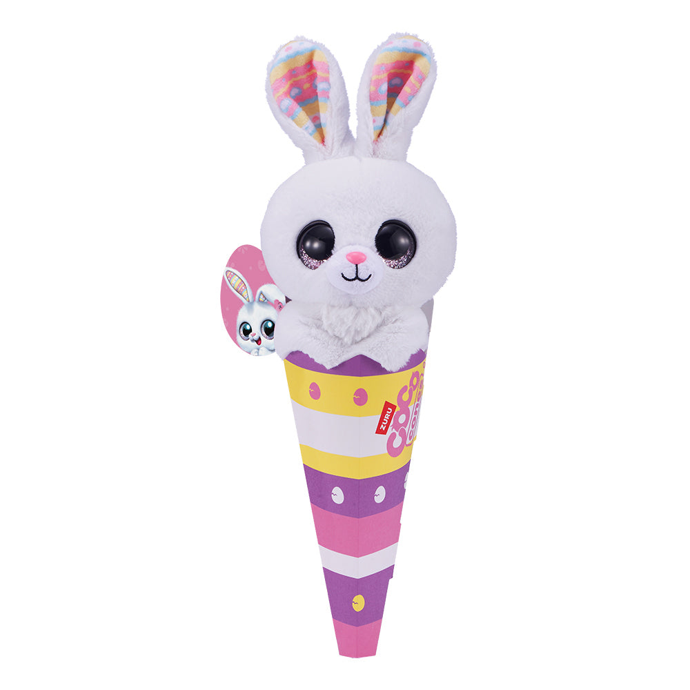 3PK Zuru Coco Cones Bunny Animal Plush Toy Assorted 3y+