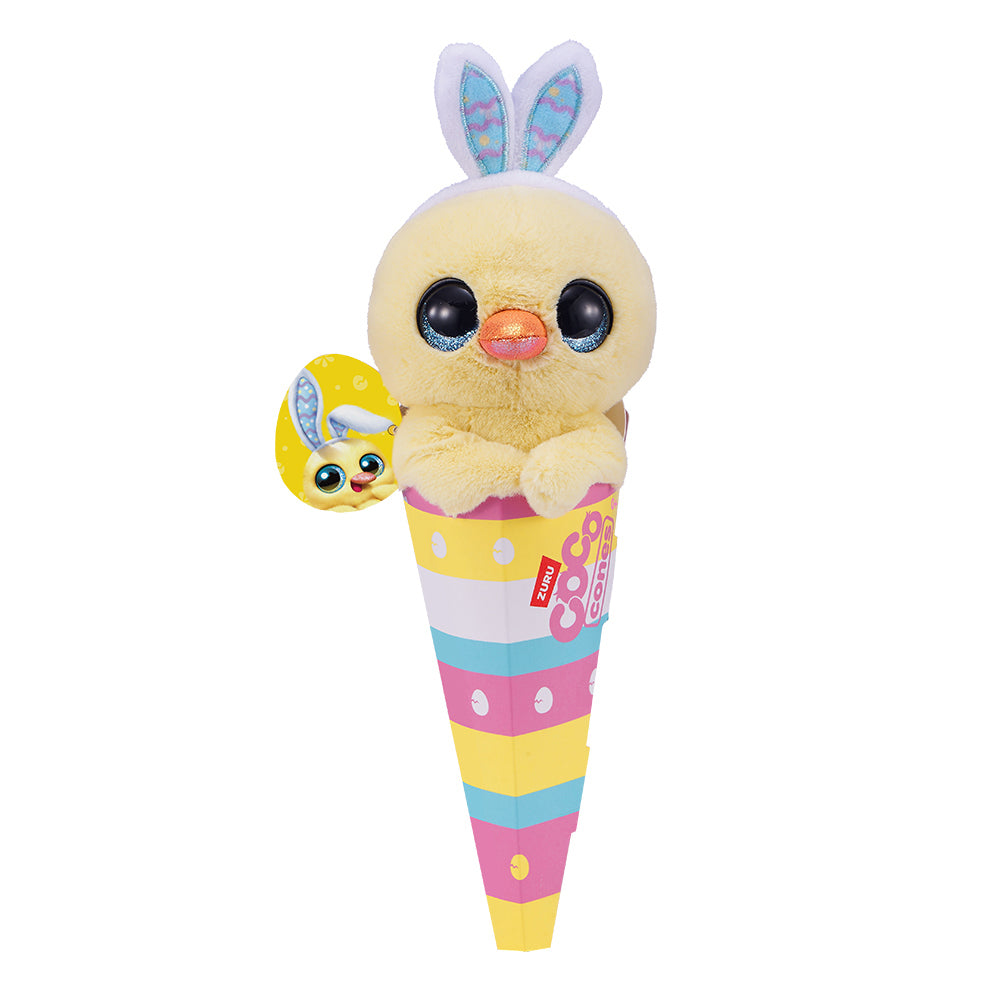 3PK Zuru Coco Cones Bunny Animal Plush Toy Assorted 3y+