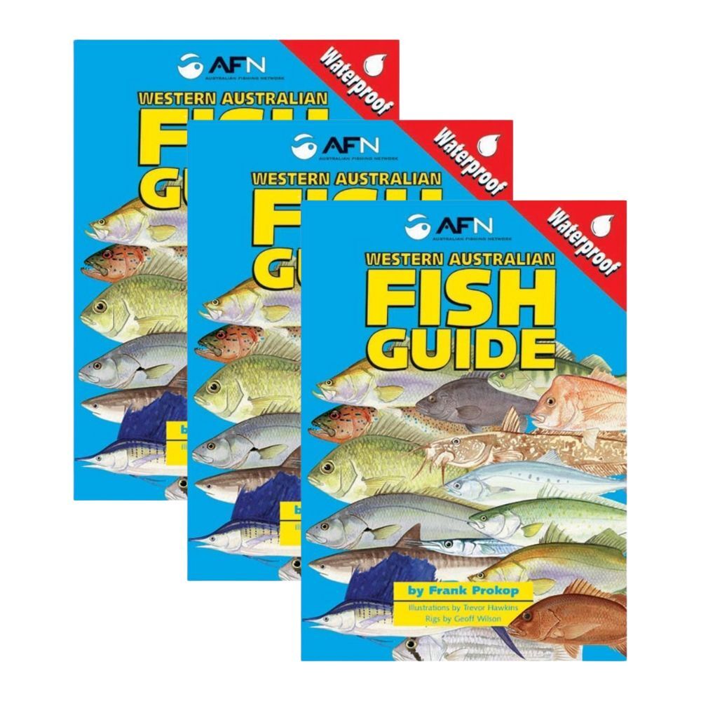 3PK AFN WA Waterproof Fish Guide 16-Pages 14.8x10.3cm Paperback