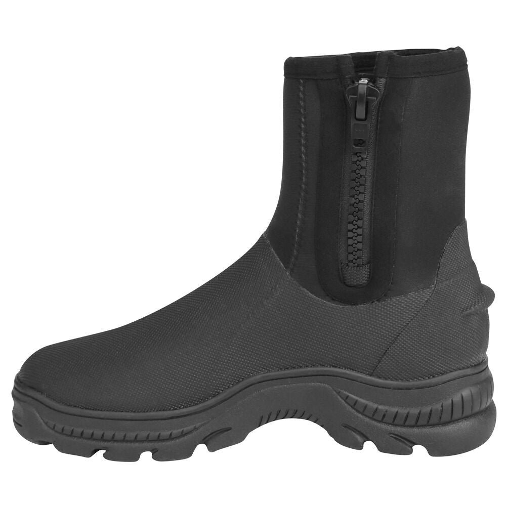 Mirage Unisex Adult Premium Neoprene Zip High-Top Workboot Black