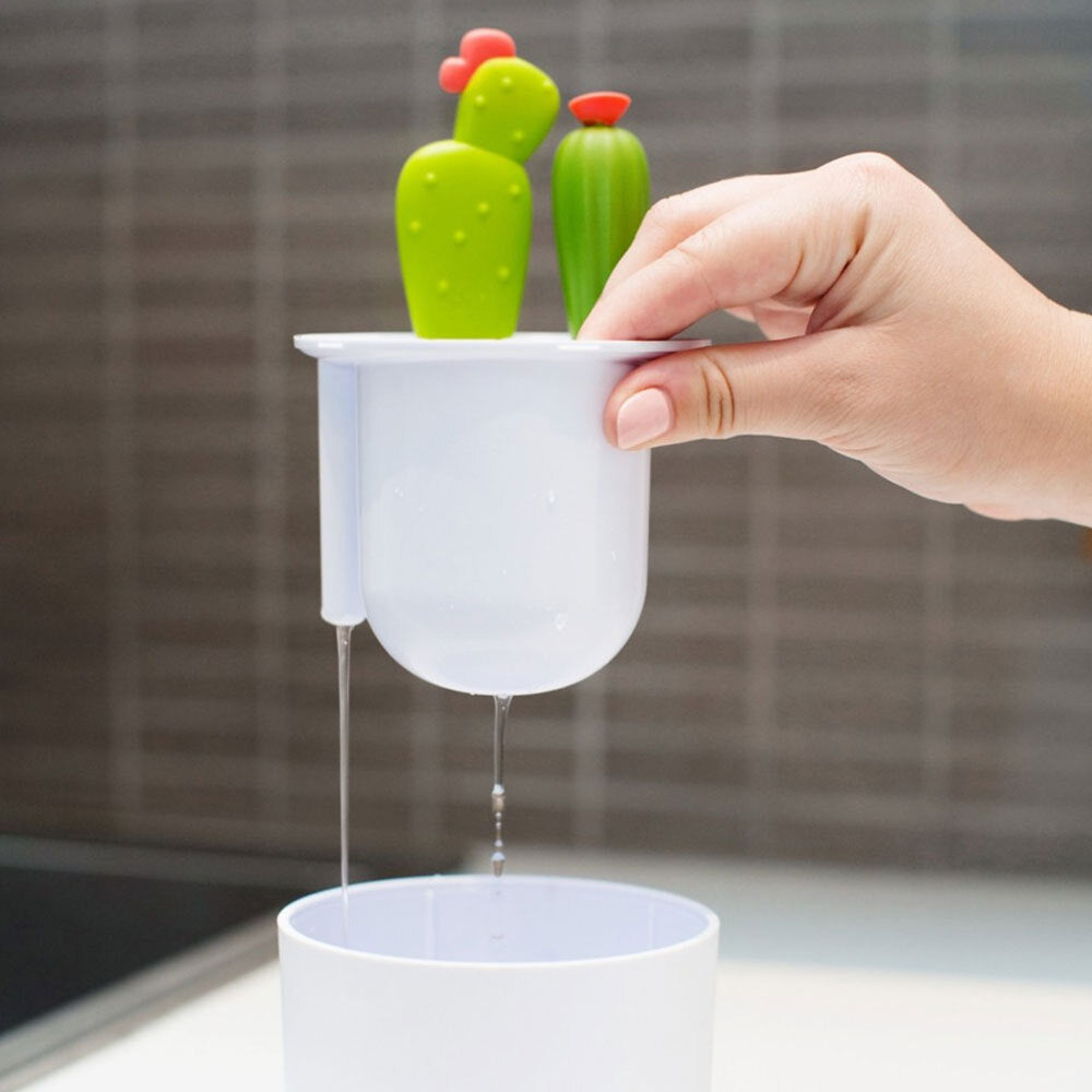 4pc Boon Cacti Bottle Brush Set - White/Green
