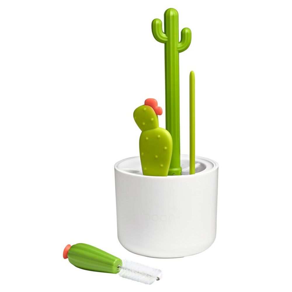 4pc Boon Cacti Bottle Brush Set - White/Green