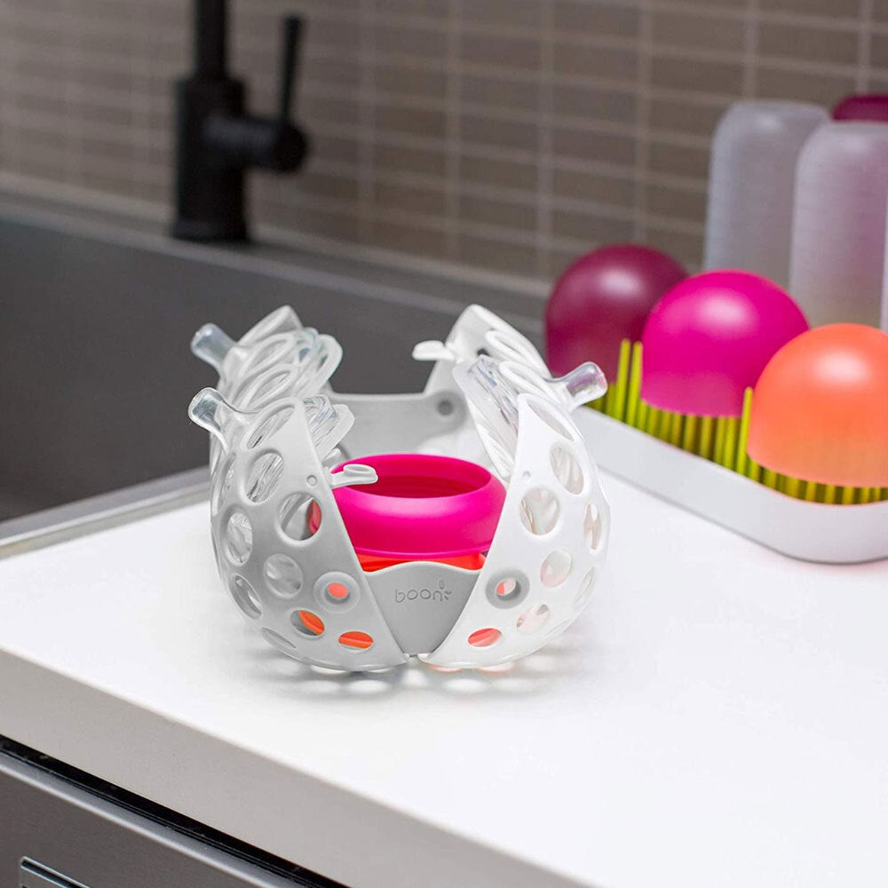 Boon Clutch Dishwasher Basket - Grey And White
