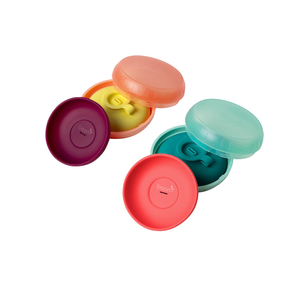 4pc Boon Drizzle Silicone Popsicle & Ice Cream Cone Holder Pack
