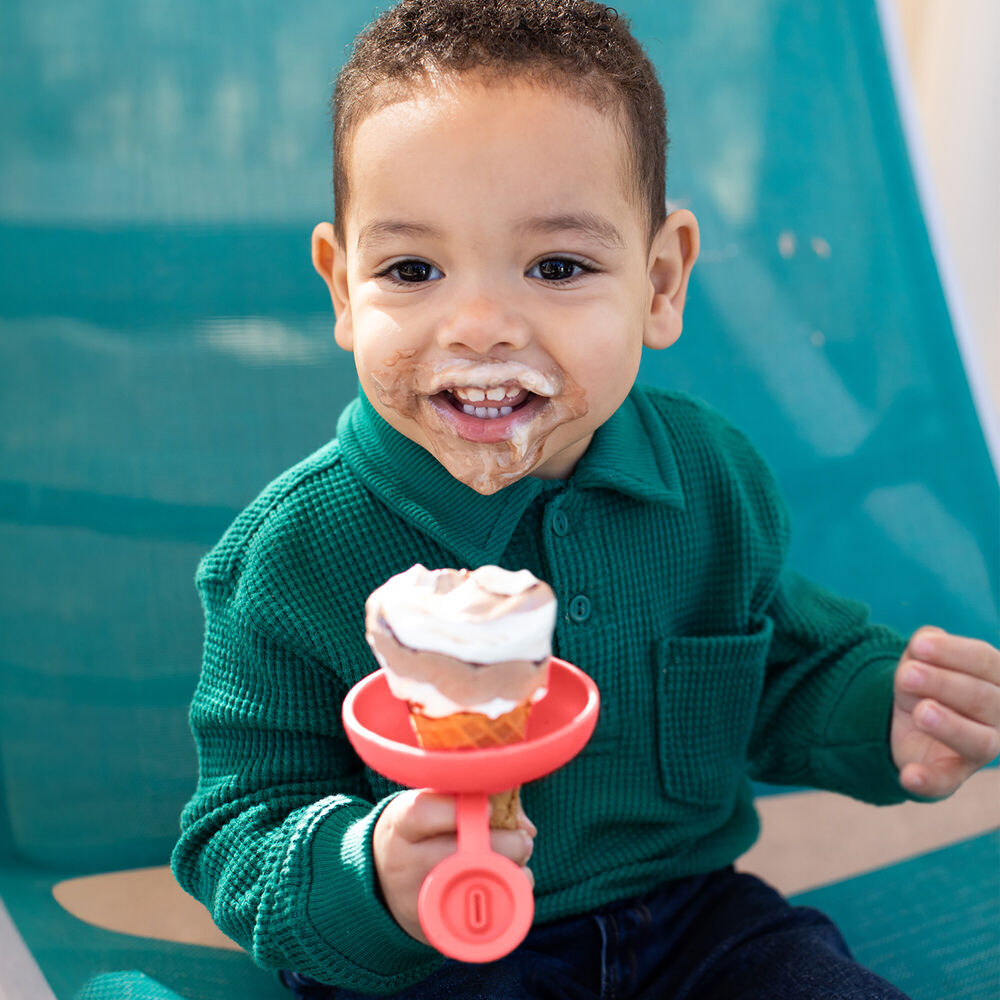 4pc Boon Drizzle Silicone Popsicle & Ice Cream Cone Holder Pack