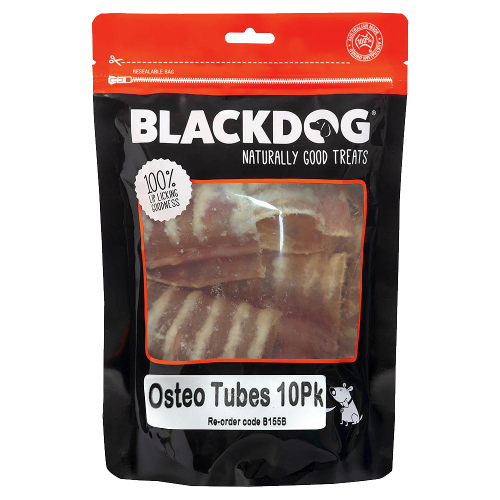 2 x 10pc Blackdog Osteo Tubes Pet/Dog Chew Dried Treats