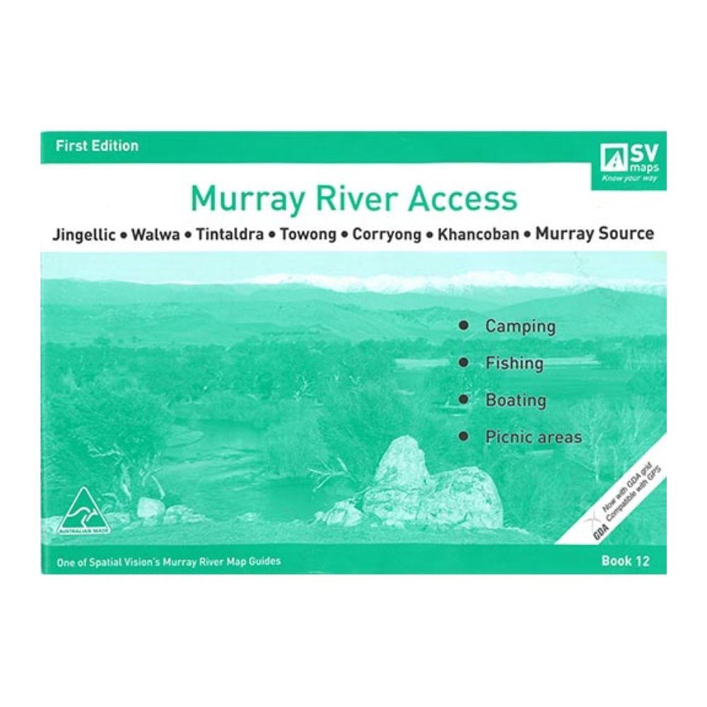 Murray River Access Book #12 Fishing Guide 22-Pages 30x21.5cm - Green