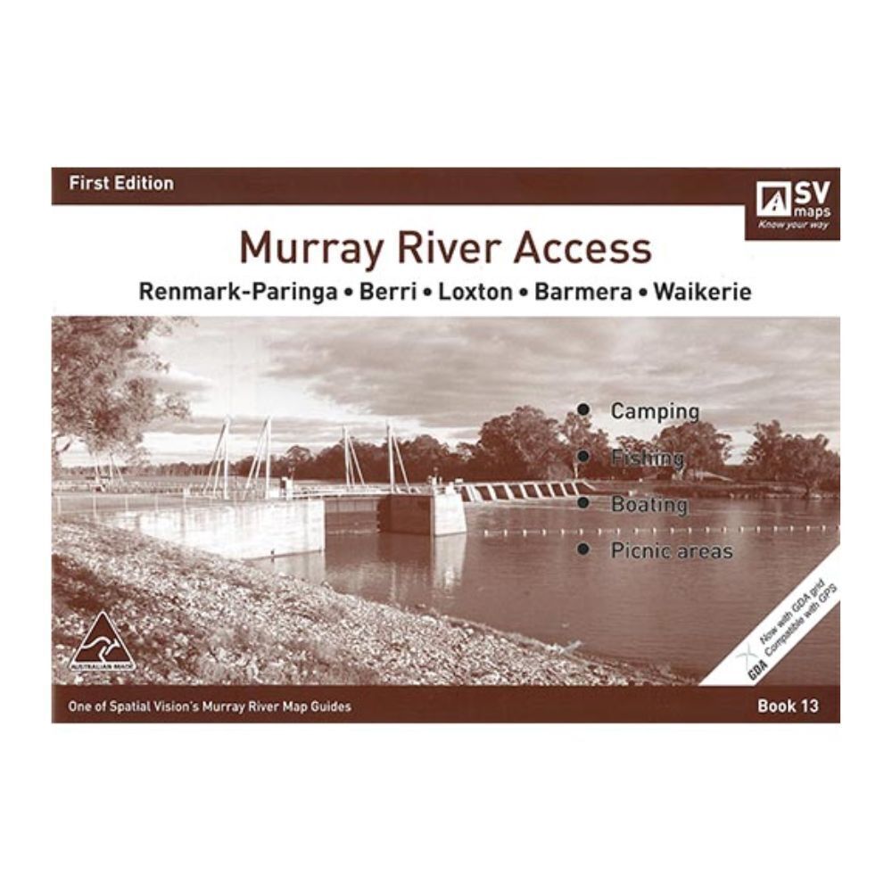 3PK  Murray River Access Book #13 Fishing Guide 22-Pages 29.5x20cm - Brown