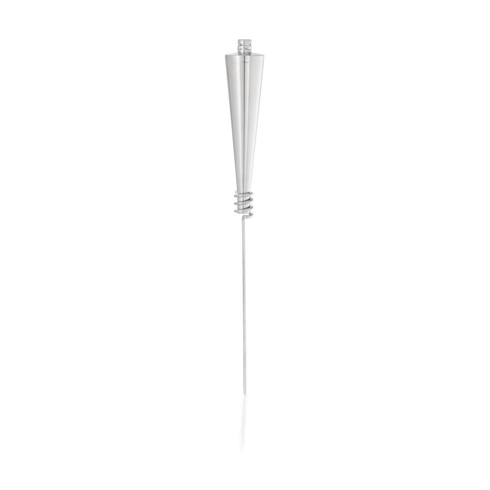 Blomus Orchos Stainless Steel Flame Torch Outdoor Garden Light Decor Silver