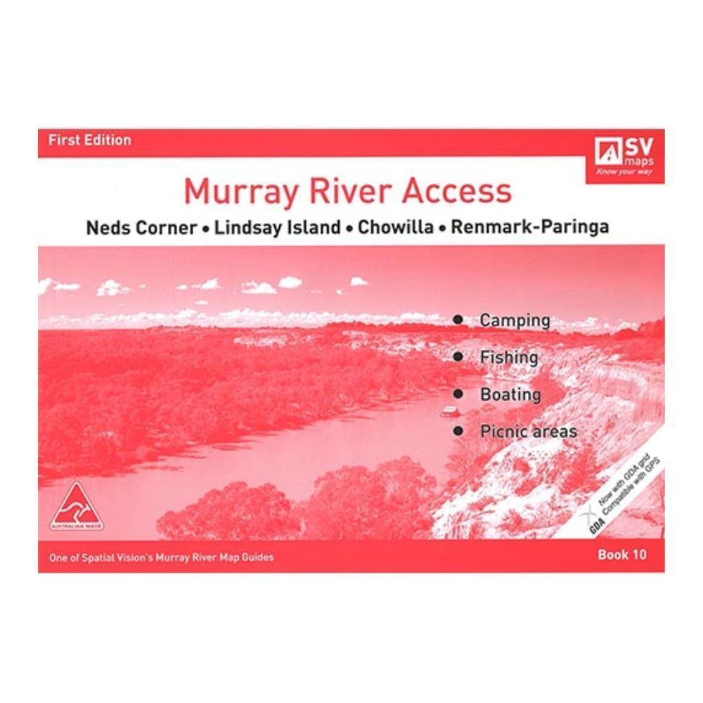 3PK  Murray River Access Book #10 Fishing Guide 24-Pages 29.5x21cm - Red