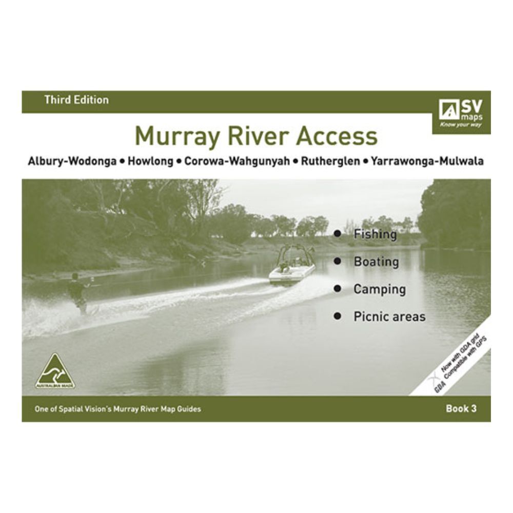 Murray River Access Book #3 Fishing Guide 38-Pages 26.5x18.5cm - Green