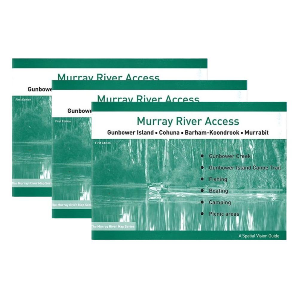 3PK Murray River Access Book #4 Fishing Guide 46-Pages 21x30cm - Yellow