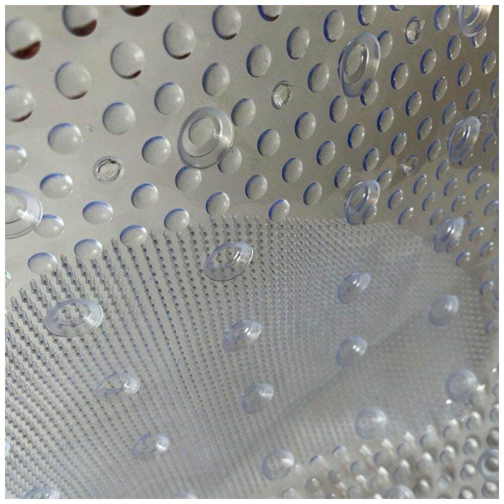 4PK Divine Living Non Slip Bath/Shower Mat w/ PVC Suction Cups 38x69cm White