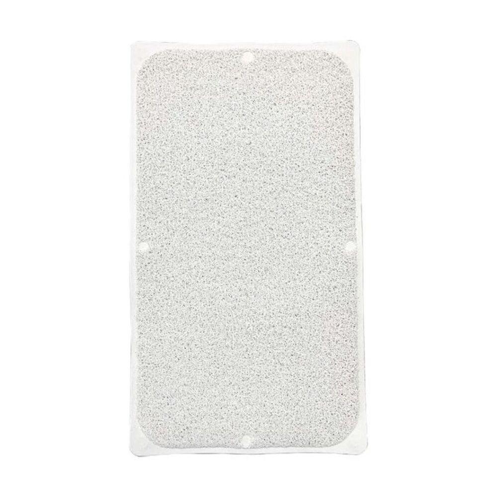 4PK HomeBrite Anti Slip Hydro Shower Mat w/8 Suction Points 40x71cm White
