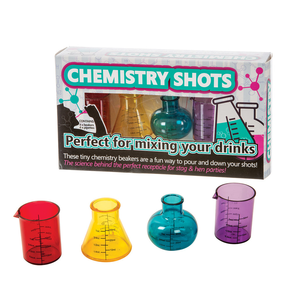 8pc Funtime Gifts 30ml Chemistry Shots Glasses Drinkware Set