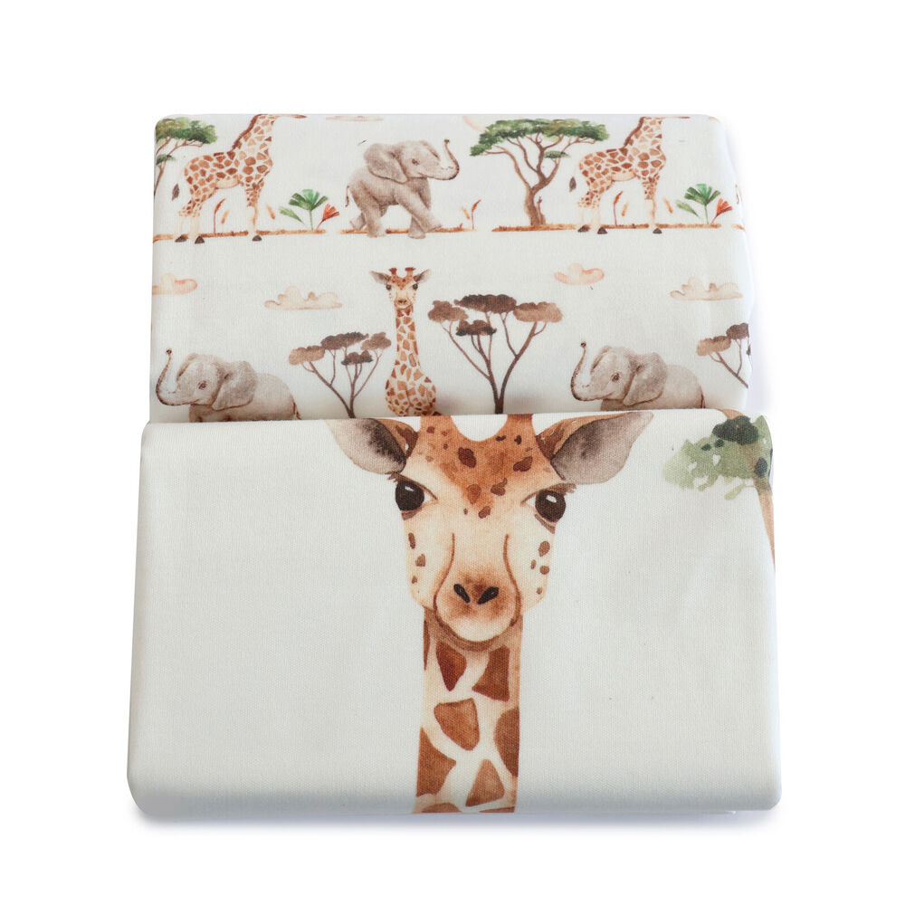 2pc Bubba Blue Bamboo Adventure Jersey Change Mat Covers 48x82cm