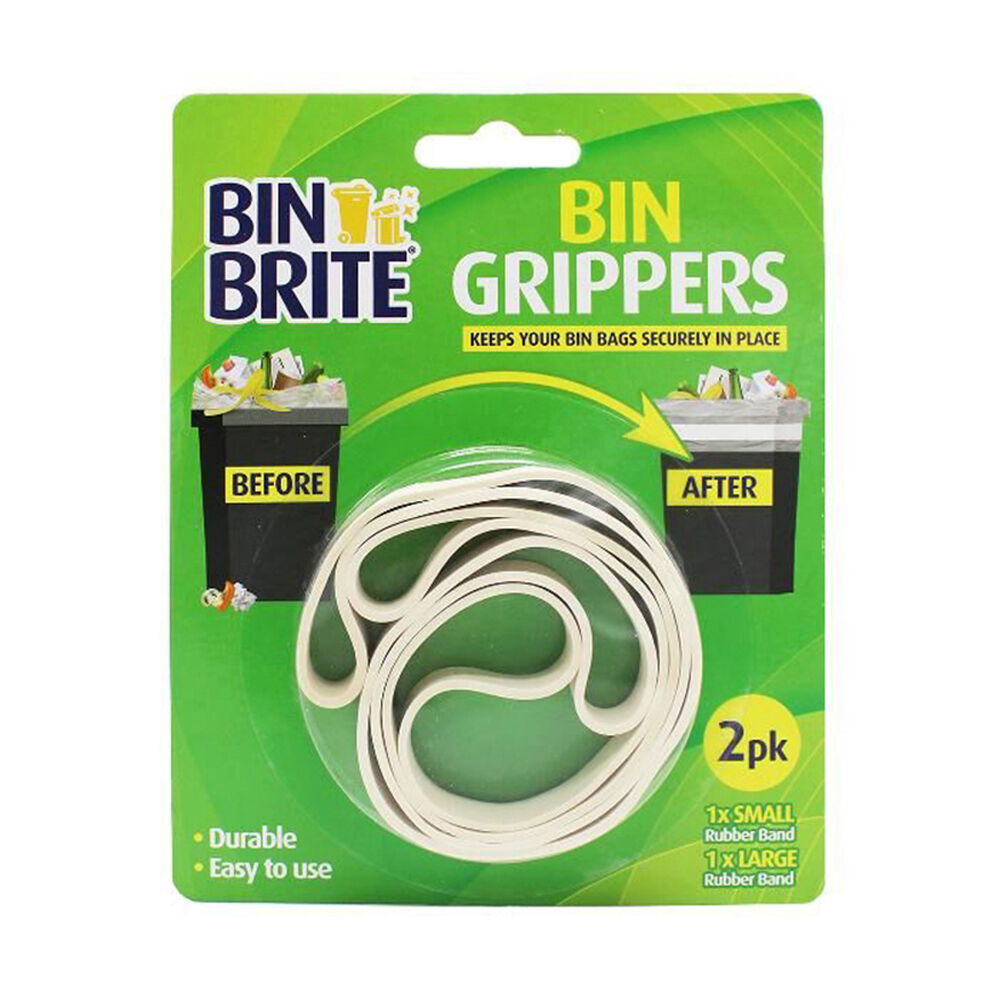 6x 2pc Bin Brite Rubber Band Bin Grippers Pack S/L - While