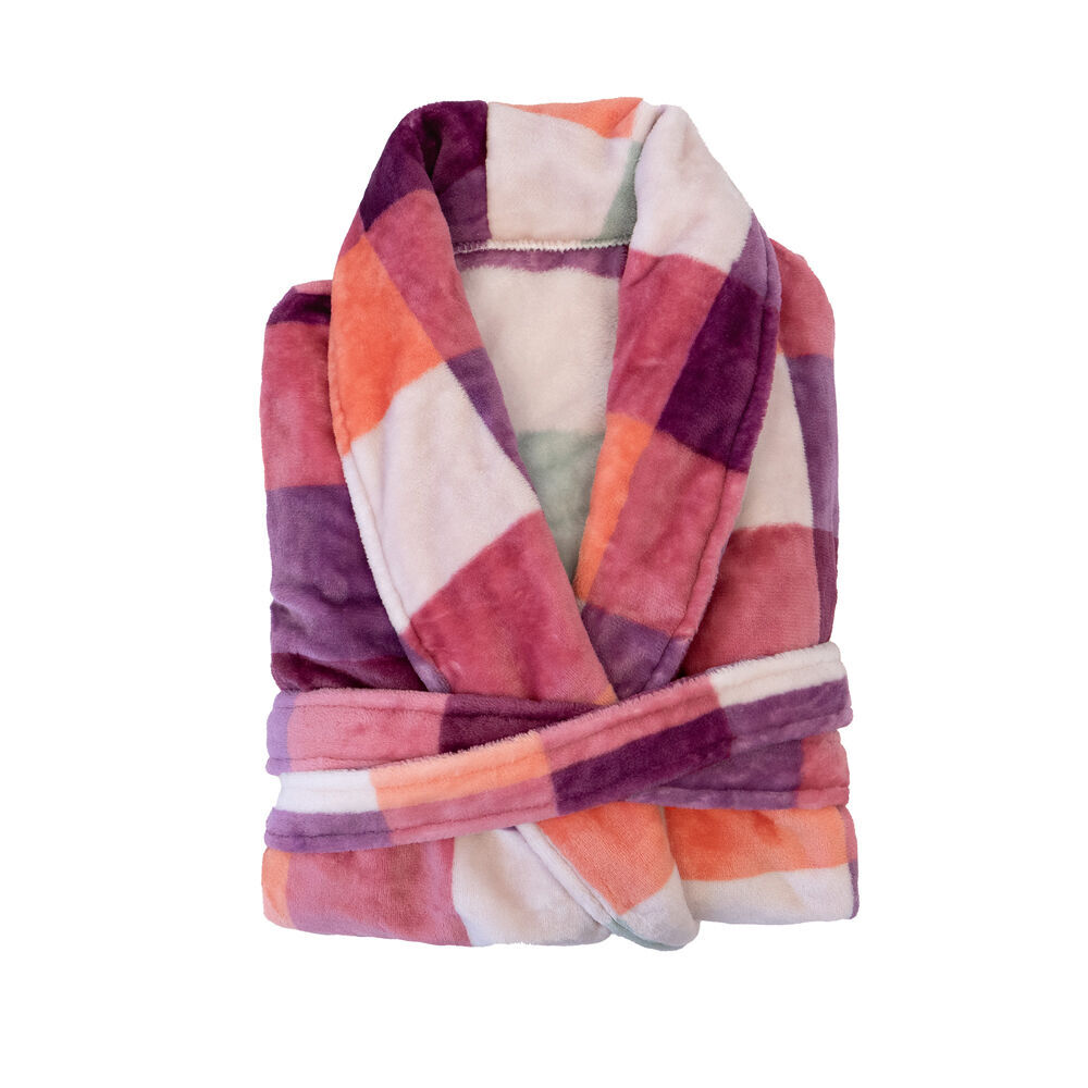 Bambury Women's Charlie Ultraplush Robe w/ Pockets Bathrobe Sherbet