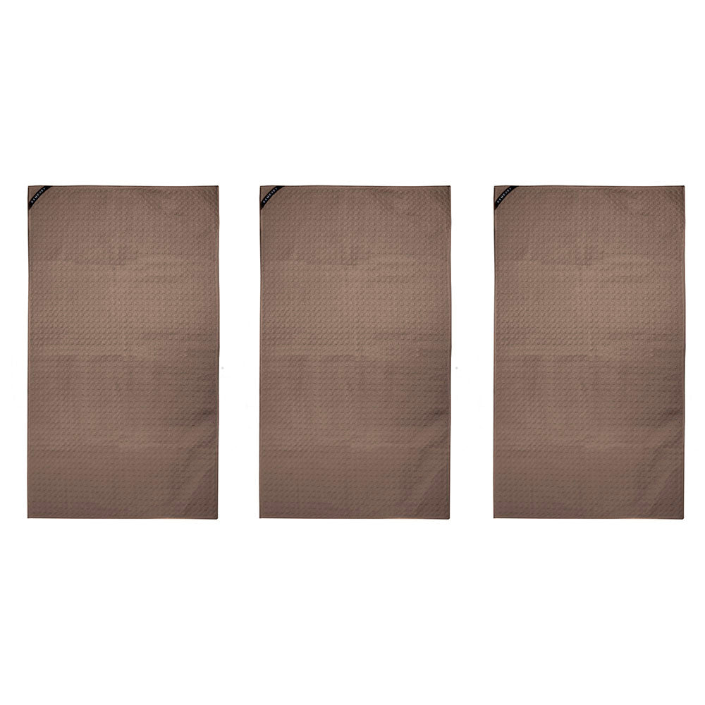 3PK Bambury Matrix Workout Microfibre Gym Towel Small Woodrose 40 x 70cm