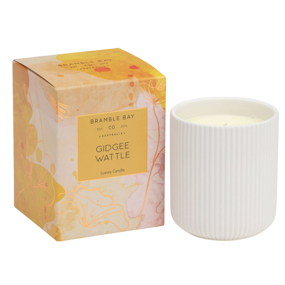 Bramble Bay Native Plum Gidgee Wattle Scented Ceramic Candle 270g