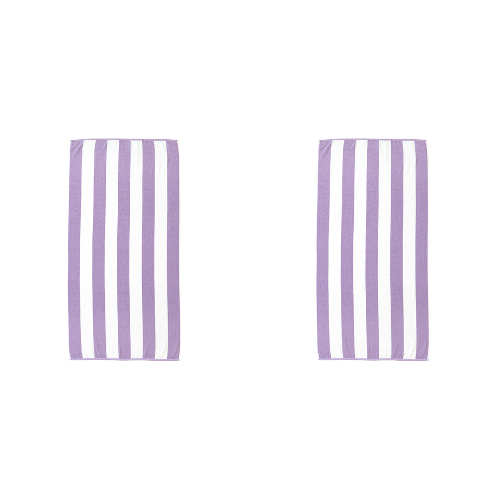 2PK Bambury Cotton Ecobeach Towel Soft 75x150cm - Lilac