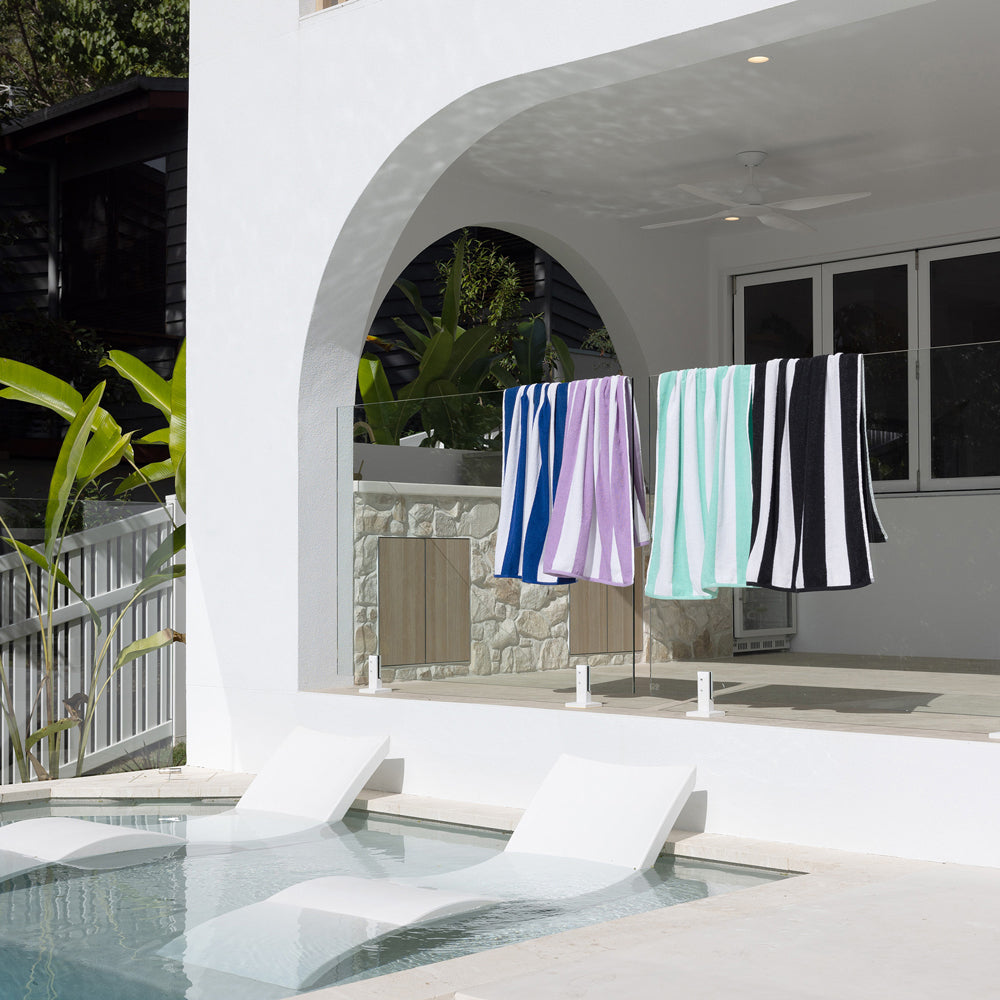 2PK Bambury Cotton Ecobeach Towel 75x150cm - Royal Blue