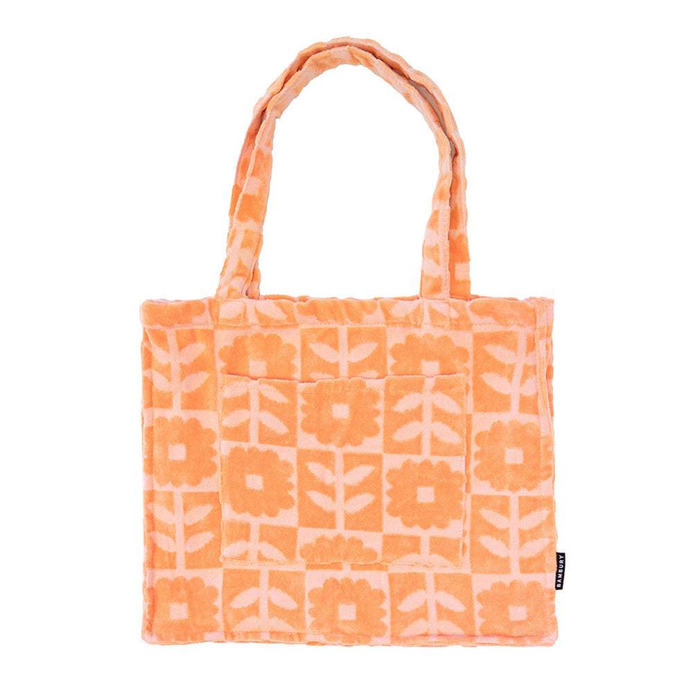 Bambury HiLo Tote Bag Bloom Carry All Handbag 48x38cm - Peach