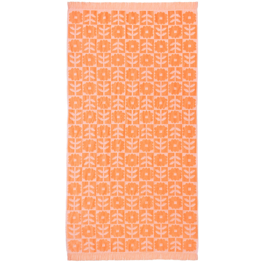 Bambury HiLo Cotton Beach Towel Bloom 90x170cm - Peach