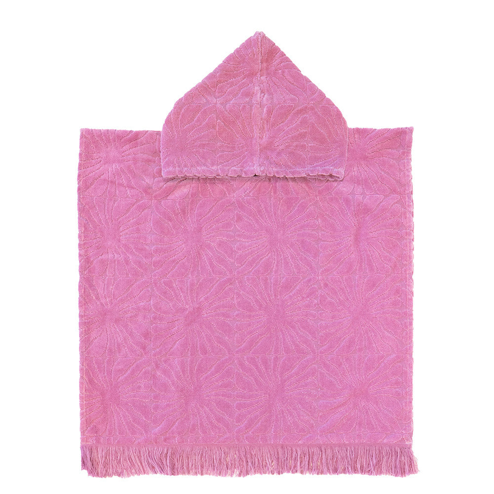 2PK Bambury HiLo Kids Poncho Dandy Cotton 60x60cm - Orchid