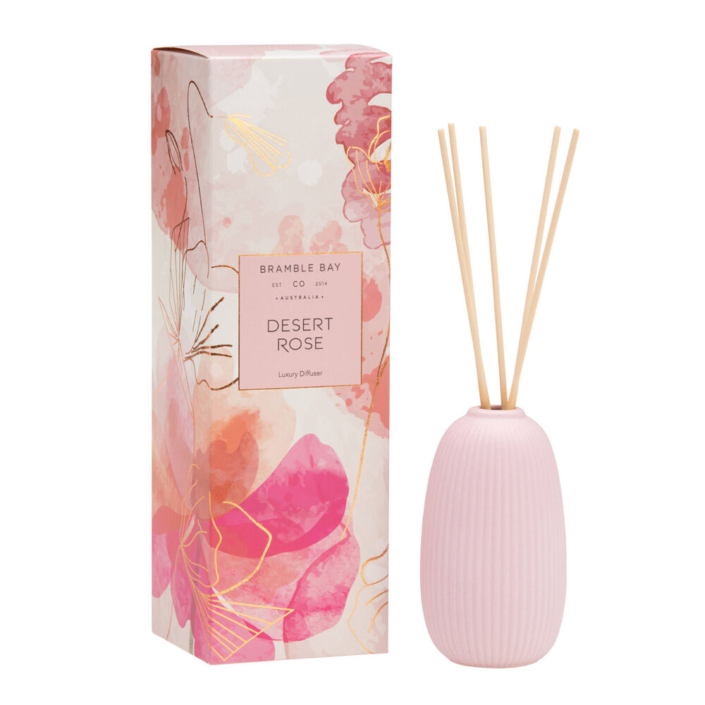 Bramble Bay Native Reed Diffuser Desert Rose Scented Home Fragrance 150ml