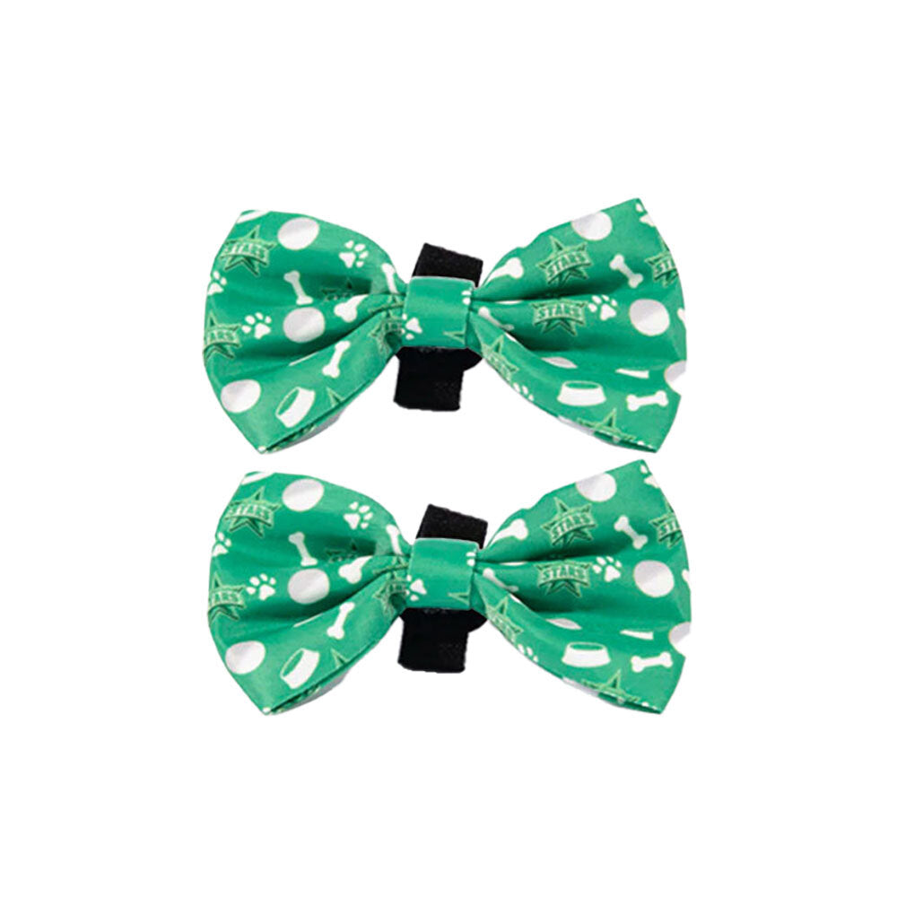 2PK The Stubby Club BBL Melbourne Stars Dog Velcro Bowtie