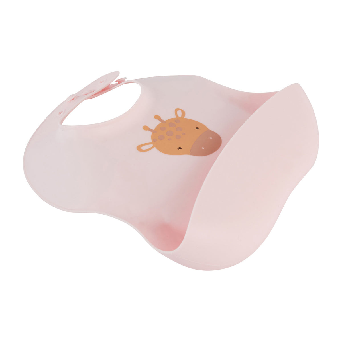 2PK Splosh Baby Giraffe Silicone Feeding Bib Adjustable 24cm Pink 0+